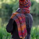 Czapka MERINO 100% Euforia - przygaszone czerwienie