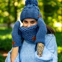 Czapka MERINO Euforia “Ciemny niebieski”