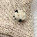 Czapka dziecięca bonnet w owieczki z wełny merino