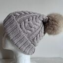 Czapka z 100% wełny merino - ręcznie robiona 🤎