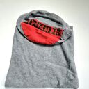 Czapka szaro-czerwona Smerfetka podszewce rozmiar uniwersalny rozciągliwa świetna na codzienne nosz