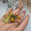 Czapka na podszewce kolorowa patchworkowa rękodzieło świetna na codzienne noszenie polecam rozmiar