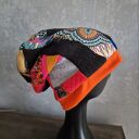 Czapka patchworkowa smerfetka na podszewce świetna na codzienne noszenie polecam boks d1 - dobra do n