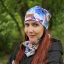 Bawełniana czapka w koty