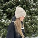 Czapka Kinu z alpaki i jedwabiu handmade