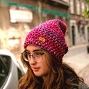 Czapka handmade No. 040 / beanie szydło