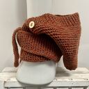 Balaclava kominiarka kaptur z szalikiem zamiast czapki handmade