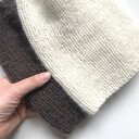 Czapka damska AUREA z baby merino, moherem i jedwabiem - ecru