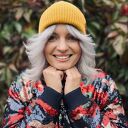 Bawełniana czapka beanie logo ekoskórka “Miodowa musztarda”