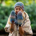 Czapka MERINO 100% Hope “Pastele” podszewka BAWEŁNA