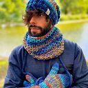 Męska czapka MERINO 50%- Górski potok” ENERGY SHOT