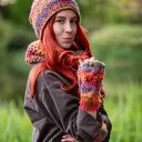 Czapka merino 100% Explorer - przygaszone czerwienie