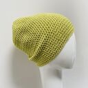 Czapka całoroczna przejściowa cienka bawełna s/m unisex pistacja