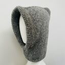 Ręcznie robiona balaclava miękki kapturokomin czapka z alpaką