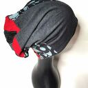 Czapka - na podszewce patchworkowa rozmiar r59 -69cm, dobra na codzienne noszenie box g1