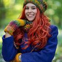 Czapka MERINO 100% Neverland „Kolory” z podszewką bawełnianą - komfort bez drapania 