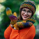 Czapka MERINO 100% Hope “Kolory” podszewka BAWEŁNA