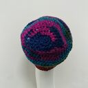 Kolorowa gruba czapka smerf ręcznie robiona