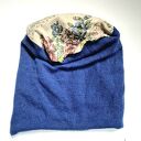 Czapka uniwersalna chabrowa smerfetka na podszewce, dobra na codzinne noszenie, polecam. box as rekodzi