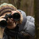 Czapka beret wełniana "Pole lnu"