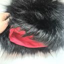 Futrzana czapka długo włos szara ecru zwariowana duża, trzeba lubić takie szaleństwo, sztuczne fut