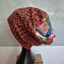 Czapka materiałowa w kratkę na podszewce Smerfetka rozmiar głowy 57x58 cm box