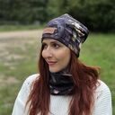 Czapka w kwiaty baweniana