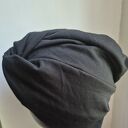 Turban boho w czarnym kolorze - miękki i wygodny, rozmiar uniwersalny