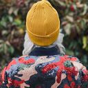 Czapka beanie z bawełny logo kolorowe “Miodowa musztarda”