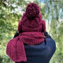 Męska czapka MERINO Euforia “Bordo”