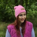 Czapka beanie różowa