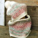 Czapka i Komin Candy - wełniany, ciepły zestaw na zimę