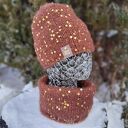 Komplet zimowy czakoladowy