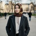Balaclava oversize - kominiarka z kapturem, ręcznie robiona