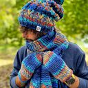 Męska czapka MERINO 50% “Górski potok” SMILE