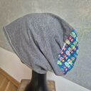 Czapka szara bez podszewki dobra na codzienne noszenie na głowę 58-61 cm góra