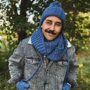 Męska czapka MERINO Euforia “Ciemny niebieski”