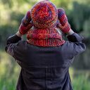 Czapka merino 100% Explorer - przygaszone czerwienie