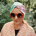 Turban boho patchworkowy - miękkie i oryginalne nakrycie głowy