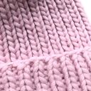 Czapka Lily maxi 100% wełna (kolor - pastelowy róż) dostępne od ręki