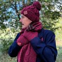 Męska czapka MERINO Euforia “Bordo”