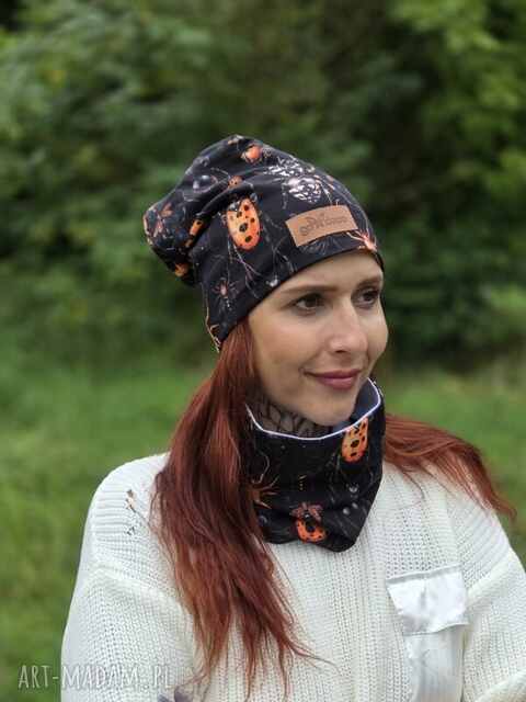 Czapka w robaczki bawełna