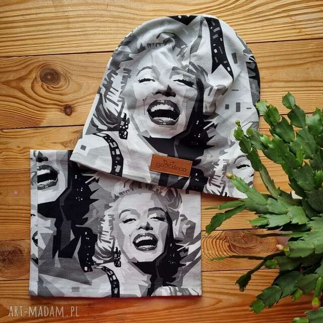 Czapka i komin zestaw Marilyn Monroe