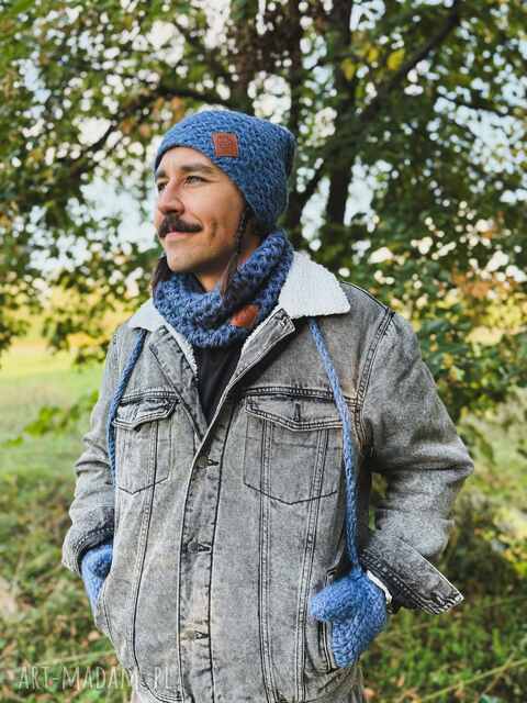 Męska czapka MERINO Explorer “Ciemny niebieski”