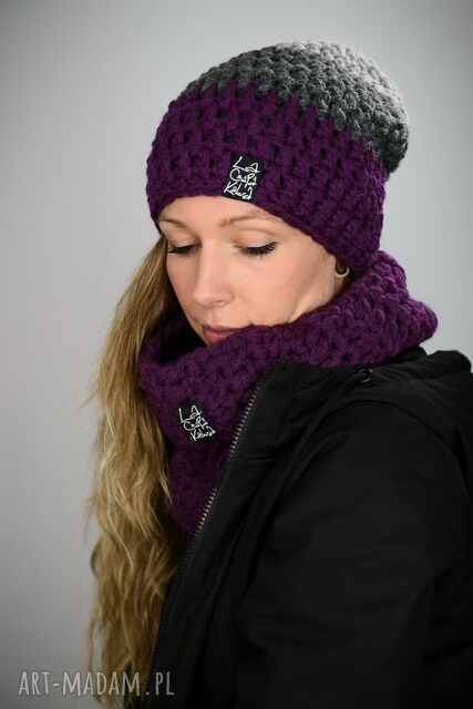 Czapka Triquence 43 - CIEMNY FIOLET