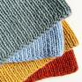 handmade alpaka ręcznie robiona czapka kiara 100% 7139 niebieski