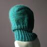 dobra forma czapki kominiarka - czapa dla bianki:) 100% merino wool malabrigo na zamówienie