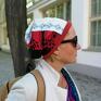 Ruda Klara czapka szyta patchworkowo etno boho handmade - box g1 - na podszewce, rozmiar folk