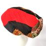 patchwork czapka damska na podszewce długa smerfetka rozmiar etno