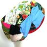 etno czapka turbanowa boho wiosenna patchwork - box 11 wiosna